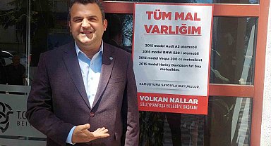 2 otomobili, 2 motosikleti olan başkan kirada oturuyor: "Babamın da mallarını beyan ederim"