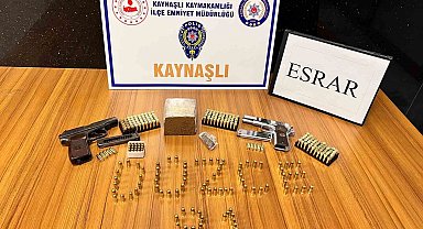 666 gram reçine esrar ele geçirildi