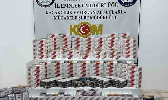 77 bin 600 adet sahte bandrollü boş makaron ele geçirildi
