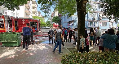 8 katlı binanın arka tarafında bulunan bahçede çıktı