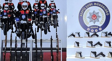 Adana'da bir haftada 172 ruhsatsız silah ele geçirildi