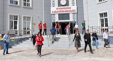 Afyonkarahisar'da Deprem Tatbikatı ve Bina Tahliye Eğitimi