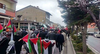 Ahlat'ta Filistin için yürüyüş düzenlendi
