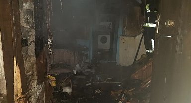 Alevlere teslim olan ev kullanılamaz hale geldi