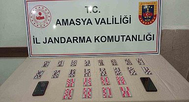 Amasya'da 336 adet sentetik uyuşturucu hap ele geçirildi
