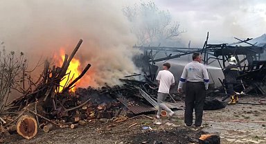 Amasya'da hissedilen depremden dakikalar sonra korkutan yangın