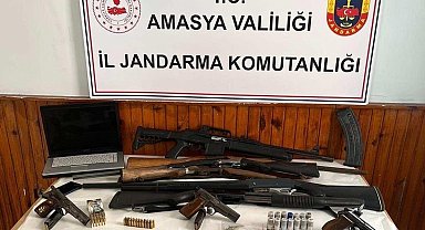 Amasya'da jandarmadan ruhsatsız silah operasyonu