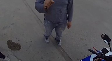 Amasya'da motosikletli genci vatandaş böyle uyardı: "Yarış tekliflerini geri çevir"