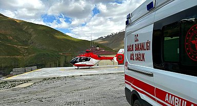 Ambulans helikopter 4 ayda 61 hasta taşıdı