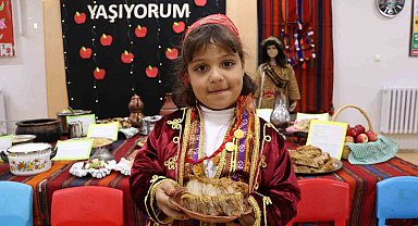 Anaokulunda Amasya'nın lezzetleri sergilendi