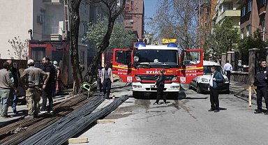 Ankara'da YSK yakınında korkutan yangın