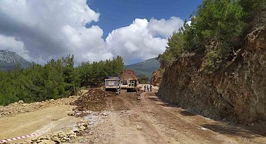 Antalya Büyükşehir Belediyesi Alanya'da yeni yol açtı