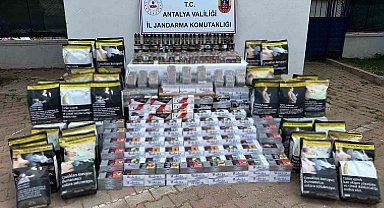 Antalya'da jandarmadan kaçak sigara operasyonu