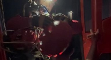 Antalya'da teleferik kazasında mahsur kalanları ekiplerin kurtarma anı kameralara yansıdı