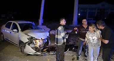 Araç çarptığı otomobili 50 metre sürükledi: 6 yaralı