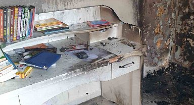 Arsuz'da çıkan ev yangını söndürüldü