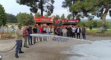 Avcılar yangın gönüllüsü oldu