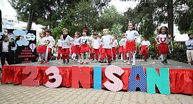 Aydın'daki çocuk gelişim merkezlerinde eğitim gören öğrenciler 23 Nisan'ı coşkuyla kutladı