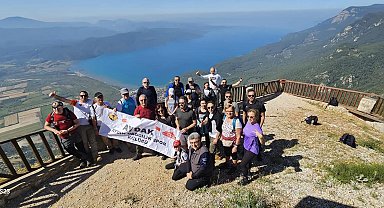 Aydınlı dağcılar, Sakartepe zirvesine çıktı