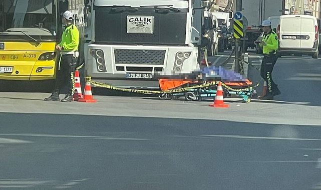 Bağcılar'da yolun karşısına geçmeye çalışan yaşlı adama kamyon çarptı