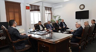 Başkan Akel, Kaymakam Alkan'ı makamında ziyaret etti