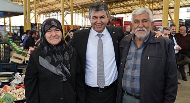 Başkan Akel, pazarcı esnafı ile bir araya geldi