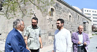 Başkan Büyükkılıç; tarihi Gülük Camii'nde incelemelerde bulundu