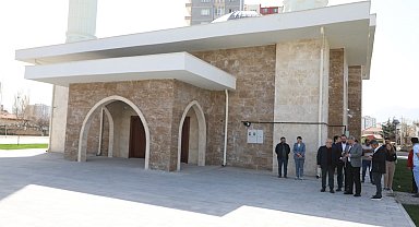Başkan Palancıoğlu yapımı devam eden Adem Tanç Cami'yi inceledi