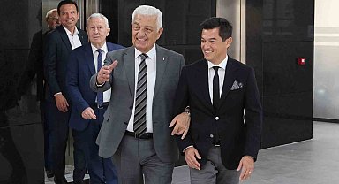 Başkan Ünlü, eski başkan Gürün'ü ağırladı