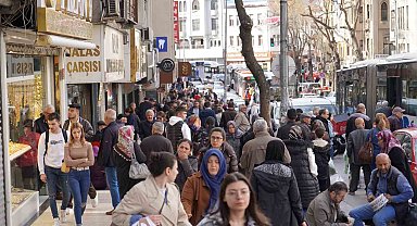 Başkentteki bayram telaşı havadan görüntülendi