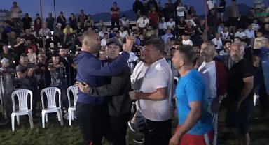 Başpehlivanlar arasındaki sözlü tartışma, gerginliğe dönüştü