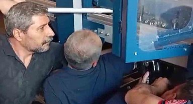 Batman'da kolu paketleme makinesine sıkıştıran 1 işçi saatler sonra kurtarıldı