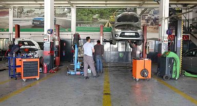 Bayram öncesi oto sanayilerde yoğunluk