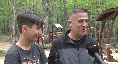 Bayramın ilk gününde vatandaşlar Belgrad Ormanı'na akın etti