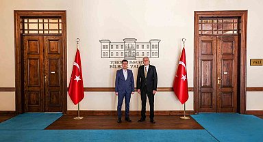 Belediye Başkanı Bakkalcıoğlu'nun ilk ziyareti Vali Aygöl'e oldu