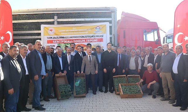 Besni'de çiftçiye 360 bin adet fide dağıtıldı