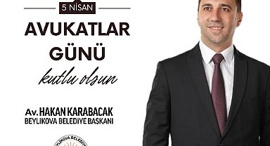 Beylikova'nın yeni başkanında Avukatlar Günü mesajı