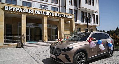 Beypazarı Belediyesi'nin filosundaki Togg özel günlerde Beypazarlılara hizmet verecek