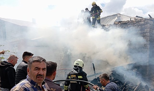 Beyşehir'de korkutan ev yangını