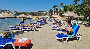 Bodrum sahillerinde bayram hareketliliği