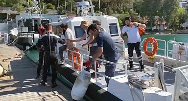 Boğulma tehlikesi yaşayan vatandaşa Sahil Güvenlikten tıbbi tahliye