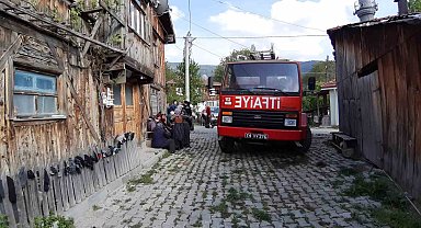 Bolu'da mutfak tüpü alev aldı