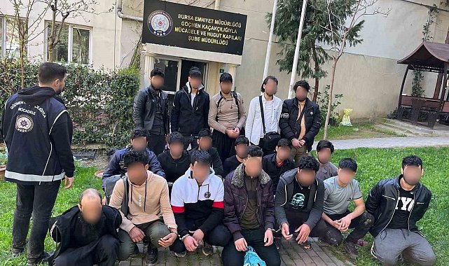Bursa'da yabancı uyruklu 19 şahıs yakalandı