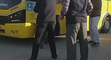 Bursa'da yumruklu yol kavgası kamerada