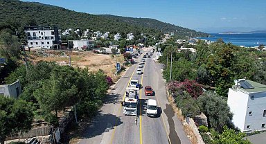 Büyükşehir Bodrum'un yollarını güvenli hale getiriyor