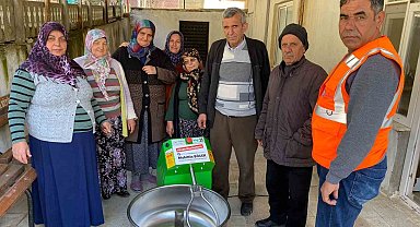 Büyükşehirden kadınlara hamur karma, ceviz ve salça makinesi