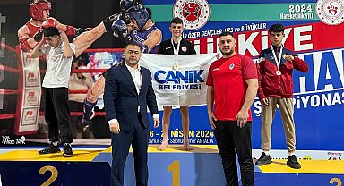 Canikli muaythai sporcusu Yiğit Keskin, Türkiye şampiyonu oldu