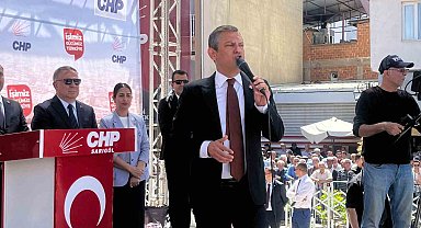 CHP Genel Başkanı Özel memleketi Manisa'nın Sarıgöl ilçesinde halka seslendi: "Kimse istiyor diye kimseyle kavga etmem"