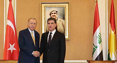 Cumhurbaşkanı Erdoğan, IKBY Başkanı Neçirvan Barzani ile görüştü