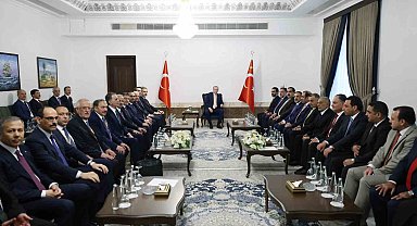 Cumhurbaşkanı Erdoğan, Irak Türkmen toplumu ve Irak Sünni toplumu temsilcilerini kabul etti